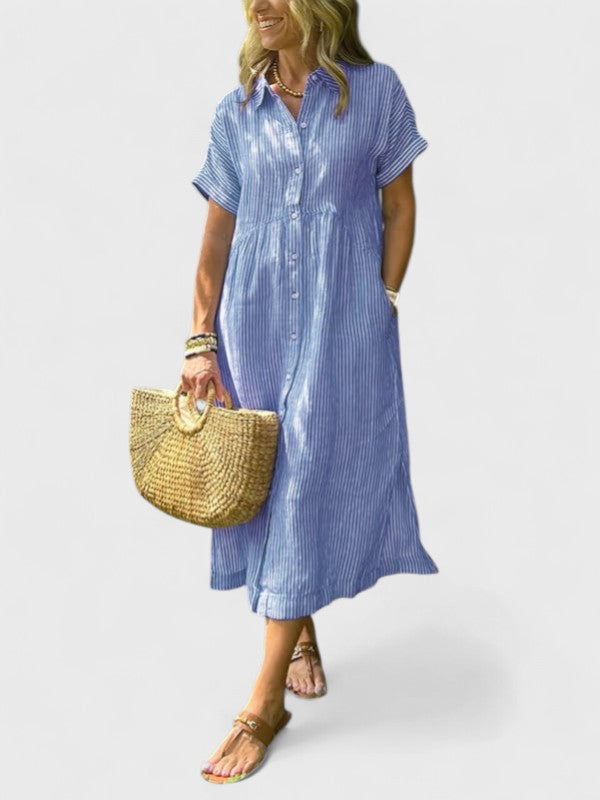 Arabella™ | Striped Shirt Dress