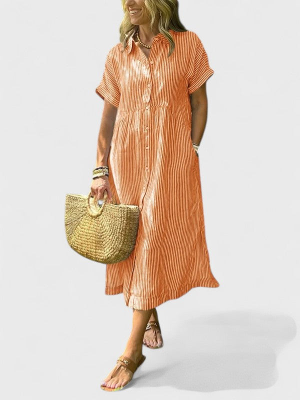 Arabella™ | Striped Shirt Dress