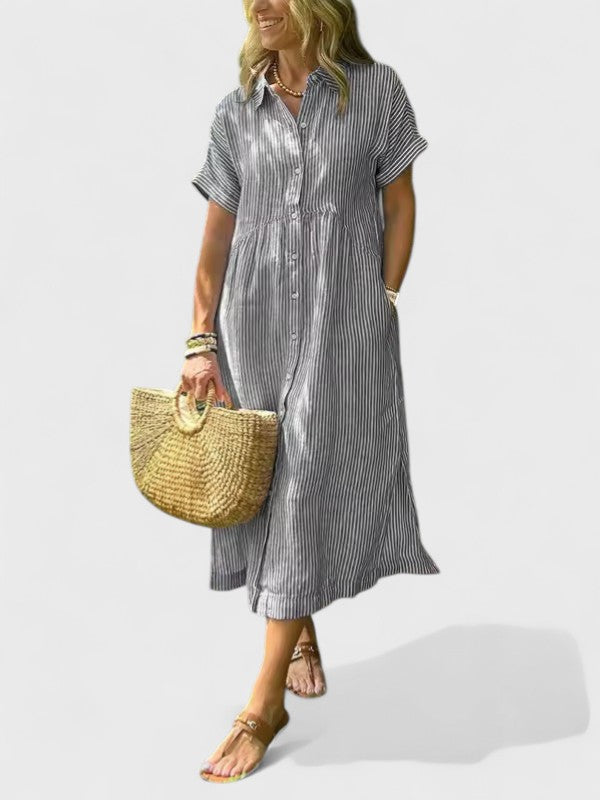Arabella™ | Striped Shirt Dress