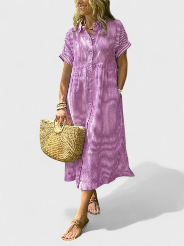 Arabella™ | Striped Shirt Dress