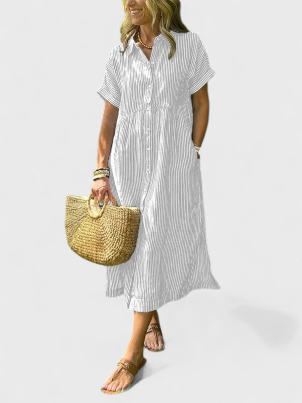Arabella™ | Striped Shirt Dress