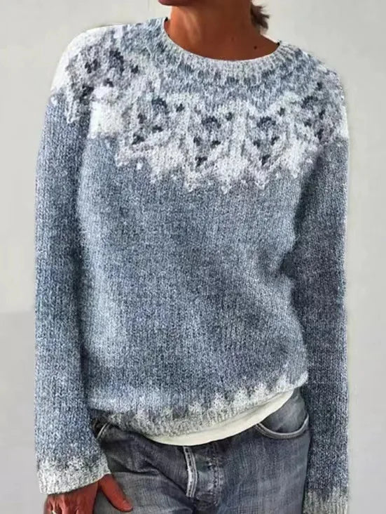 Eimear™ | Cozy Yoke Knit Sweater