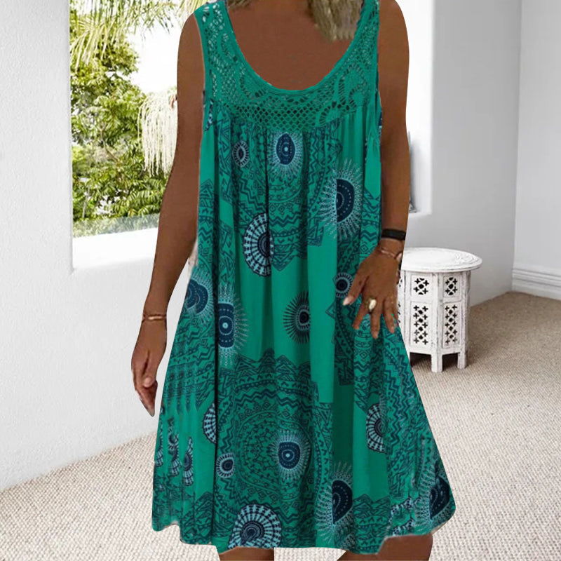 Padina™ | Casual Summer Sleeveless Dress With Print