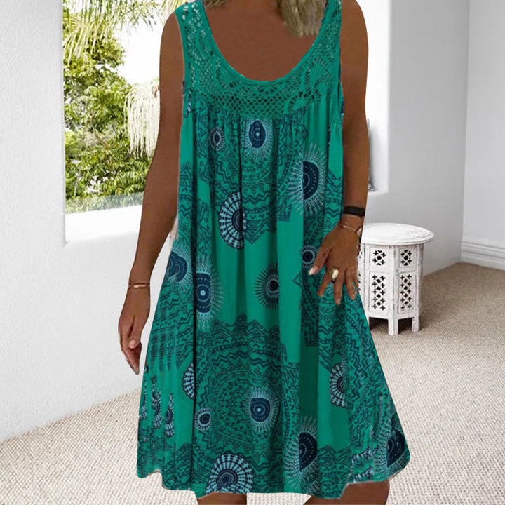 Padina™ | Casual Summer Sleeveless Dress With Print