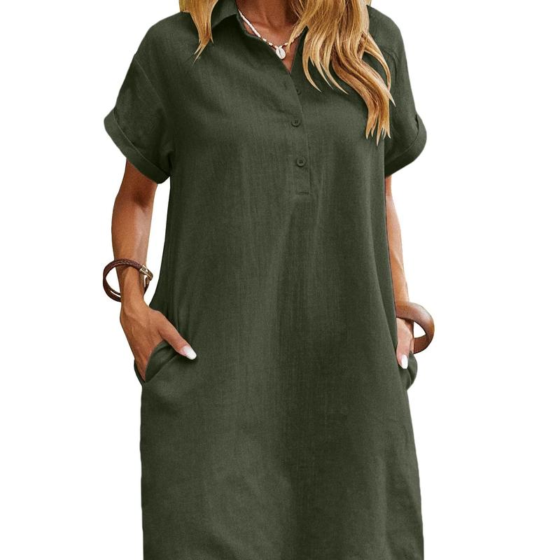 Ameline™ | Relaxed Short Sleeve Summer Dress