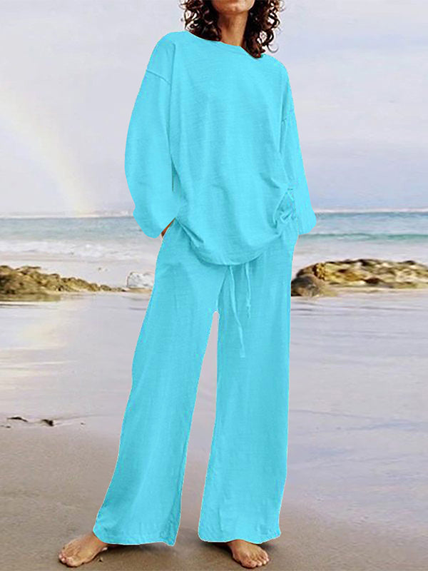 Alviera™ | Elegant Two-Piece Linen Set