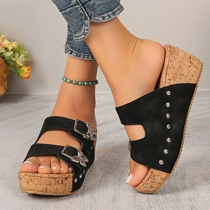 Maribella™ | Butterfly Wedge Sandals