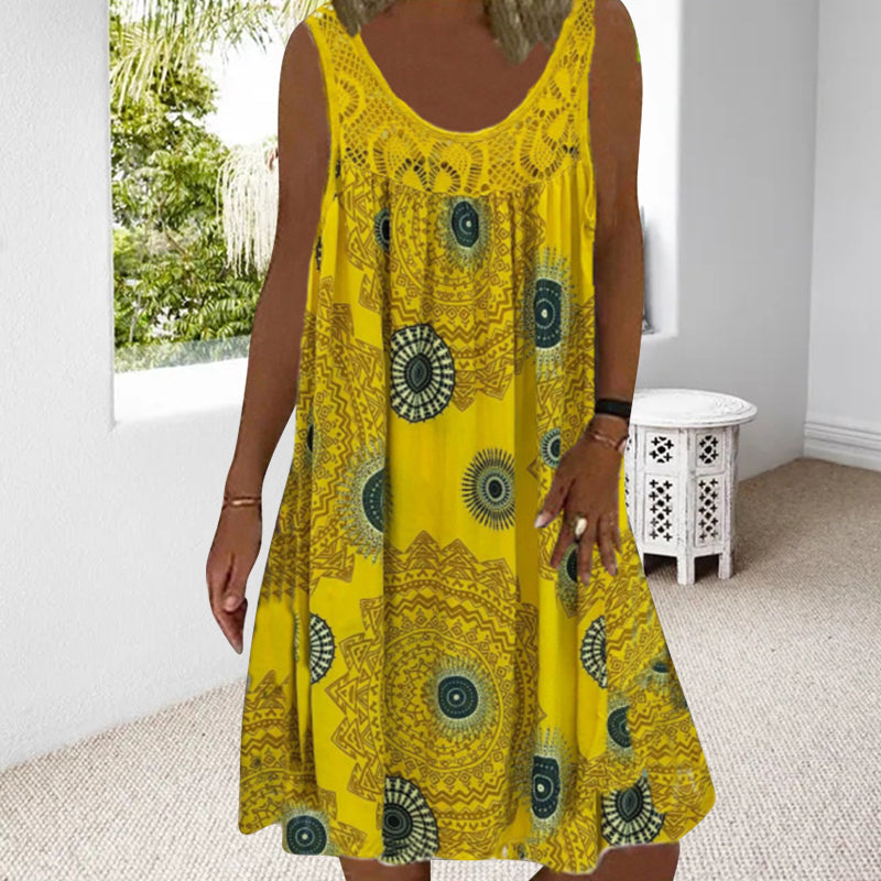Padina™ | Casual Summer Sleeveless Dress With Print