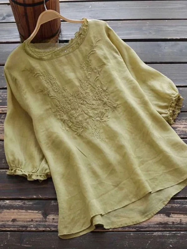 Embrovia™ | Embroidered Cotton Top