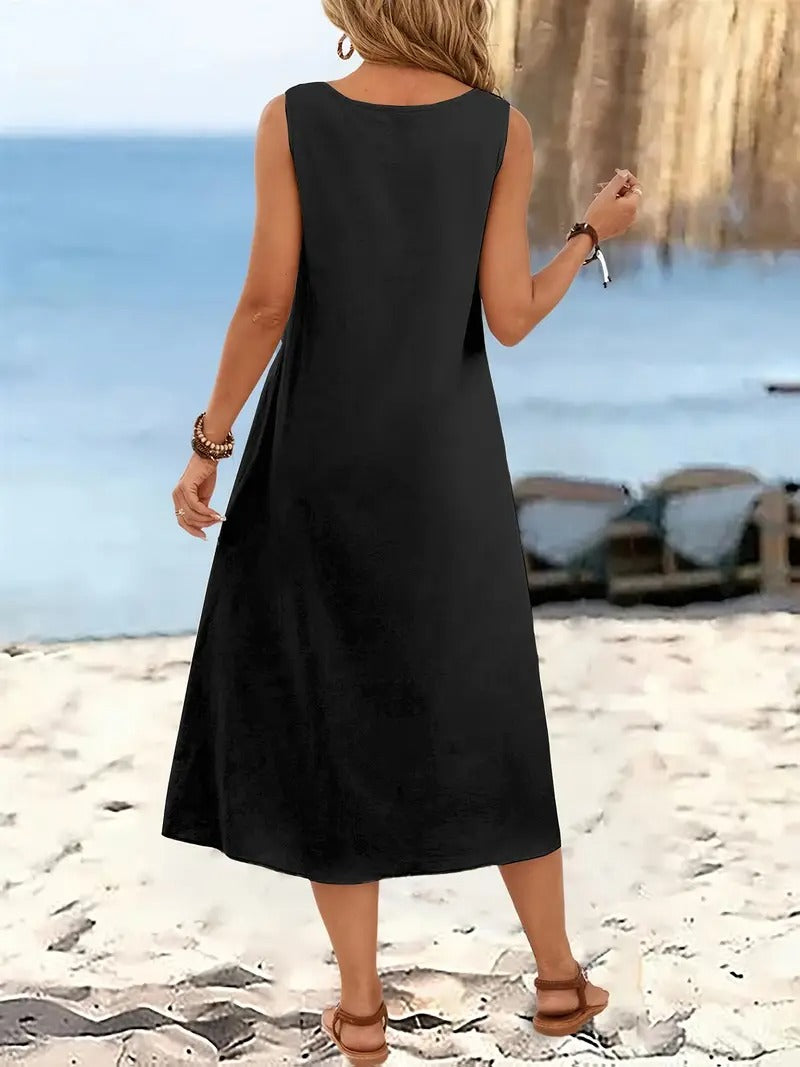 Oriana™ | Sleeveless Beach Dress