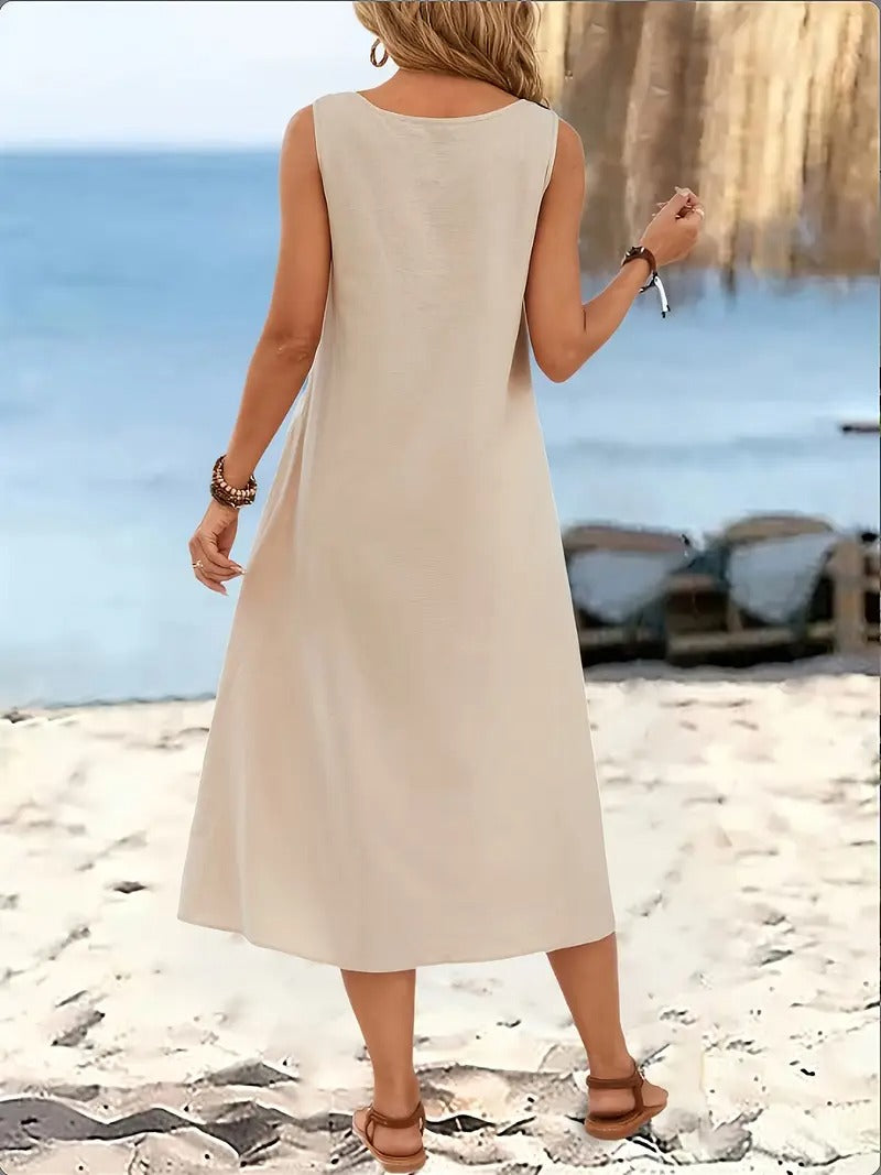 Oriana™ | Sleeveless Beach Dress