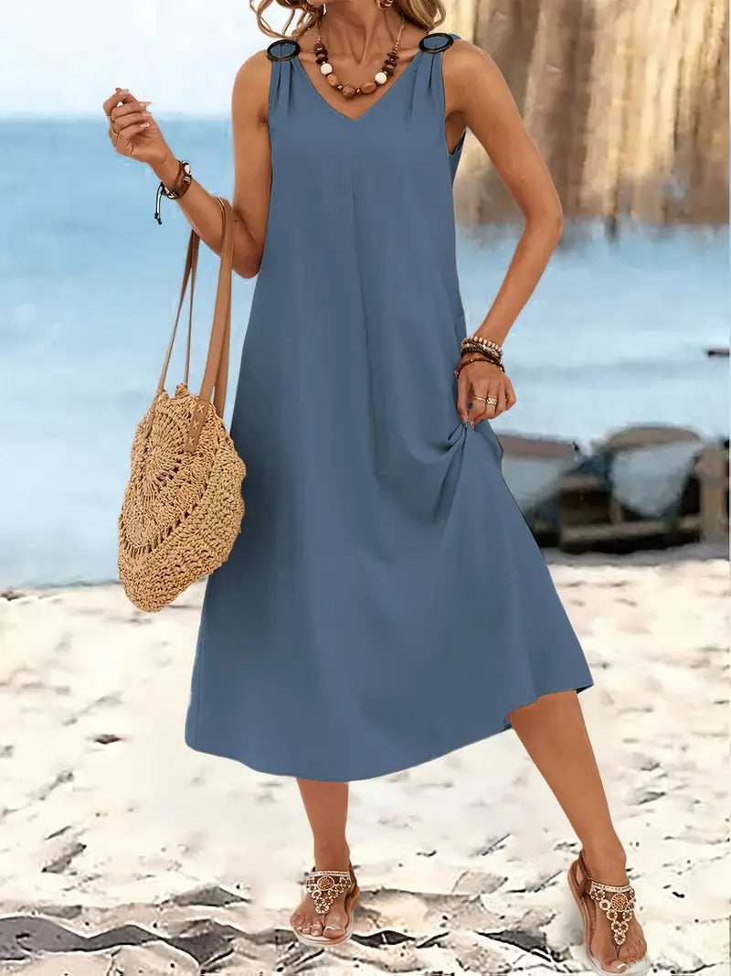 Oriana™ | Sleeveless Beach Dress