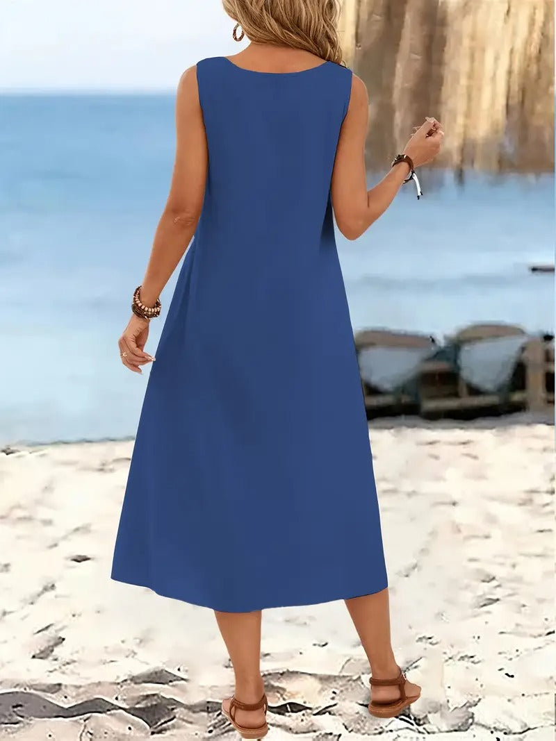 Oriana™ | Sleeveless Beach Dress