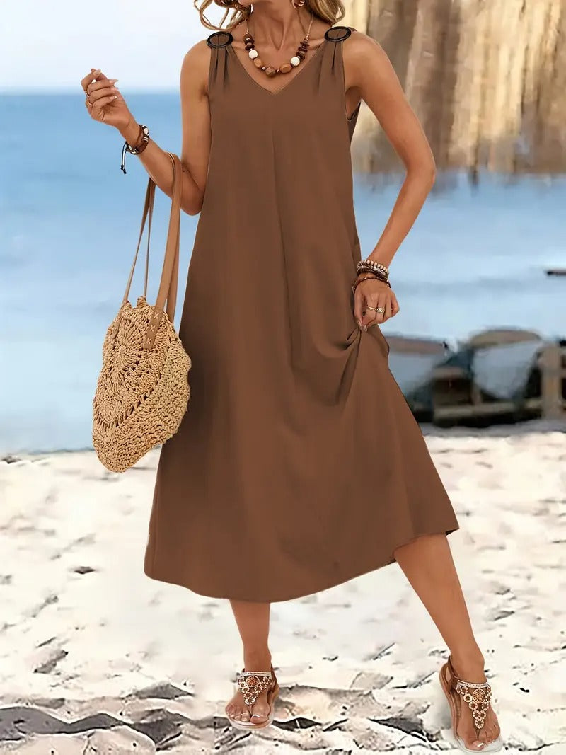 Oriana™ | Sleeveless Beach Dress