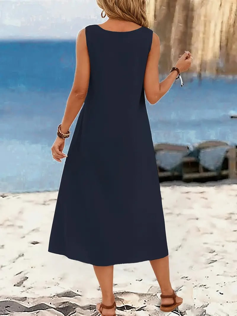 Oriana™ | Sleeveless Beach Dress