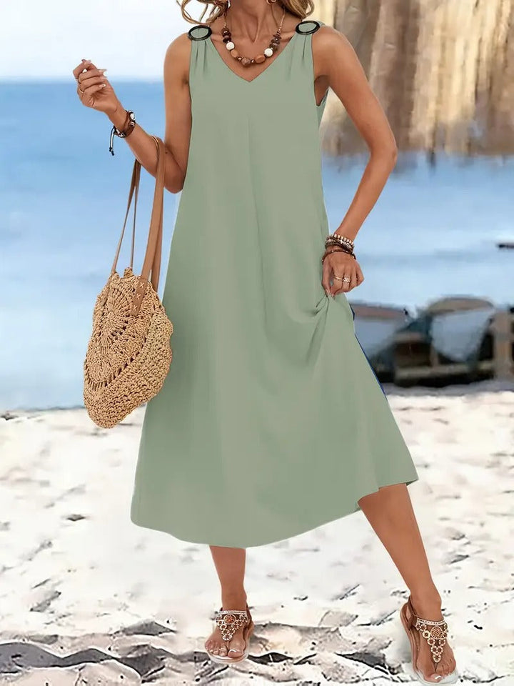Oriana™ | Sleeveless Beach Dress