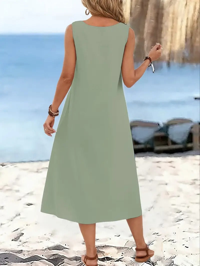 Oriana™ | Sleeveless Beach Dress