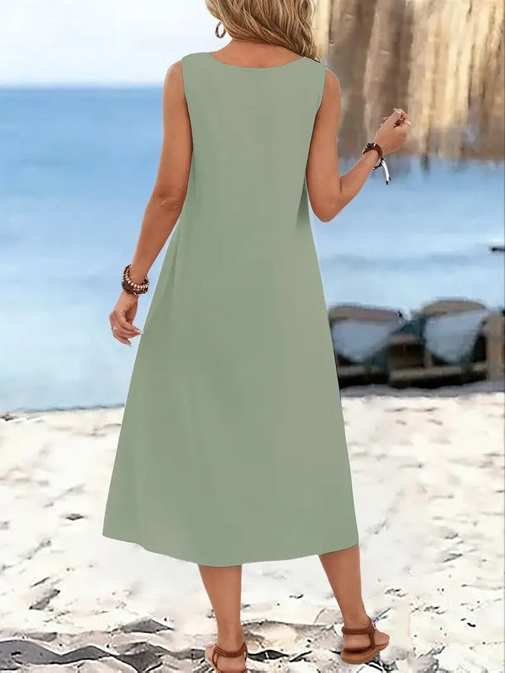 Oriana™ | Sleeveless Beach Dress