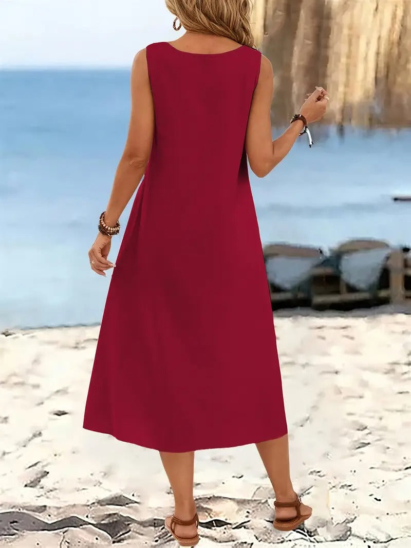 Oriana™ | Sleeveless Beach Dress