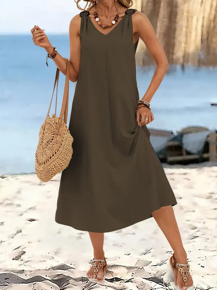 Oriana™ | Sleeveless Beach Dress