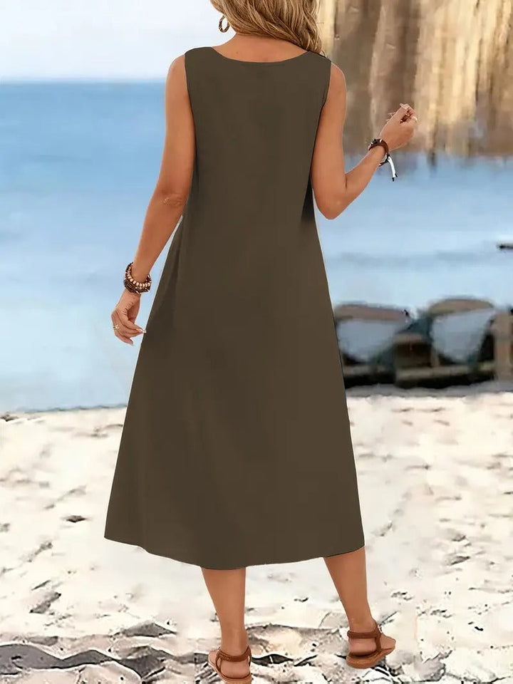 Oriana™ | Sleeveless Beach Dress