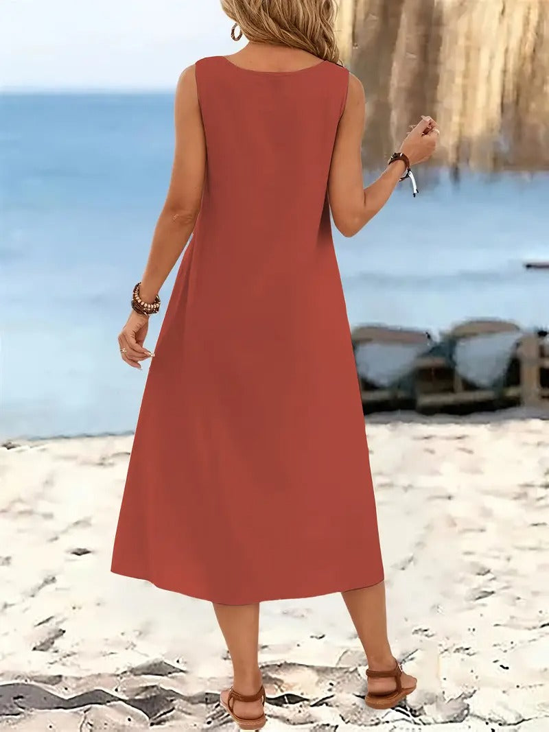 Oriana™ | Sleeveless Beach Dress