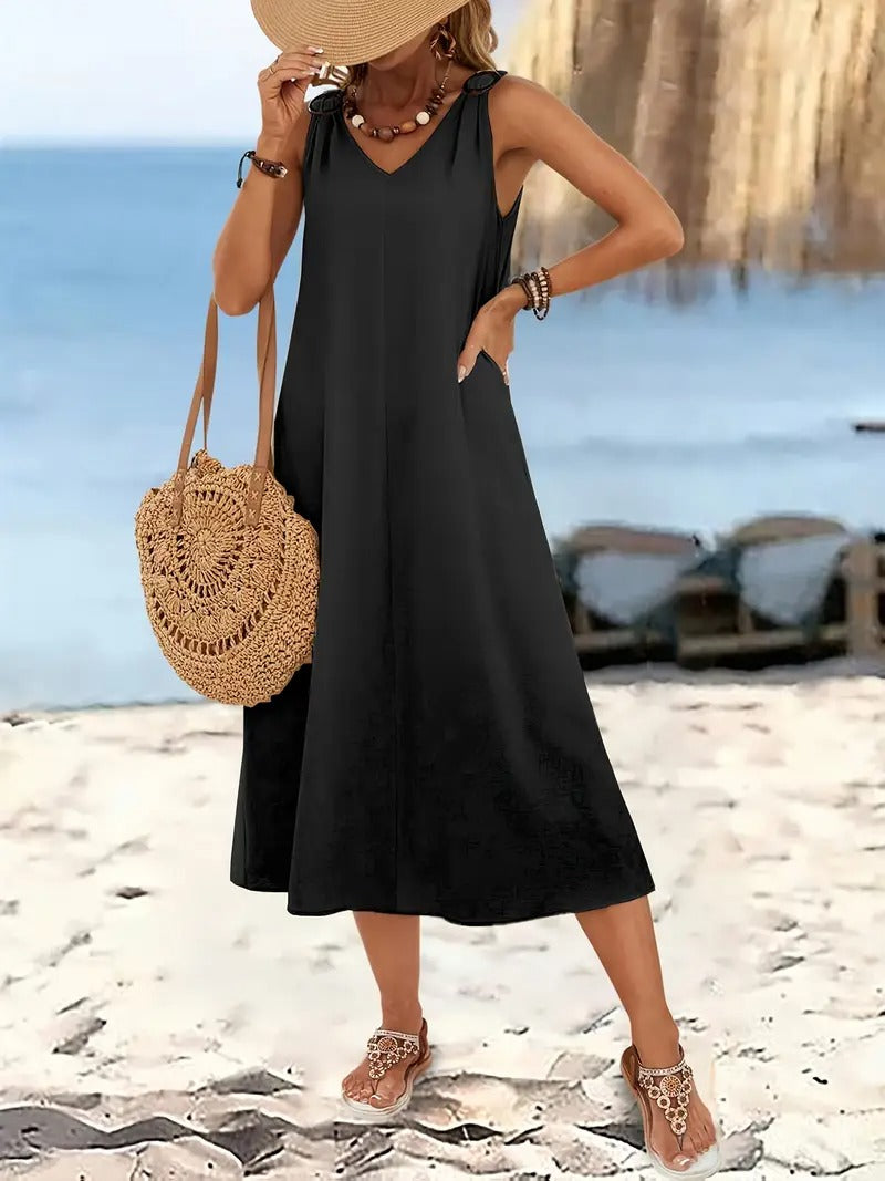 Oriana™ | Sleeveless Beach Dress