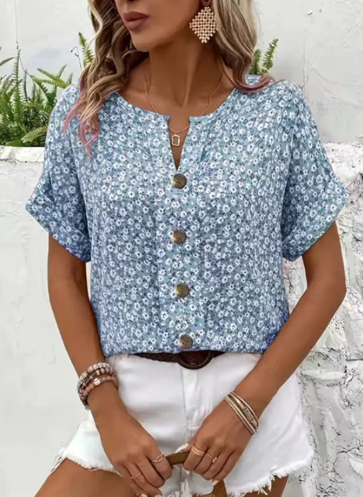 Anoria™ | Floral Casual Blouse