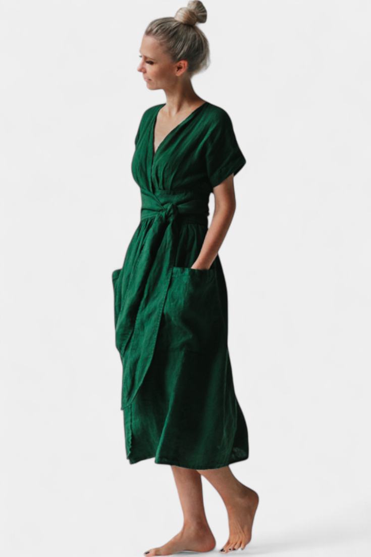 Aurila™ | Casual V-Neck Dress