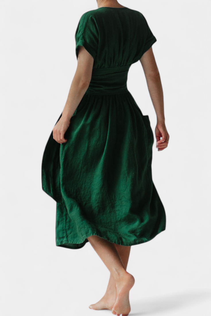 Aurila™ | Casual V-Neck Dress