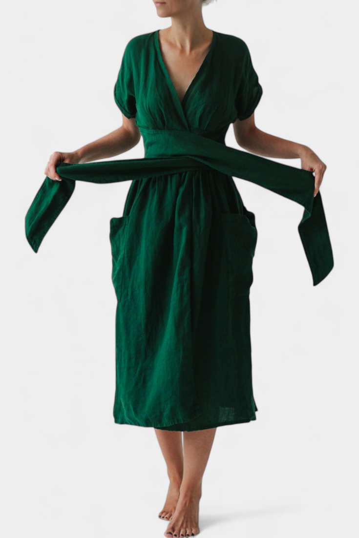 Aurila™ | Casual V-Neck Dress