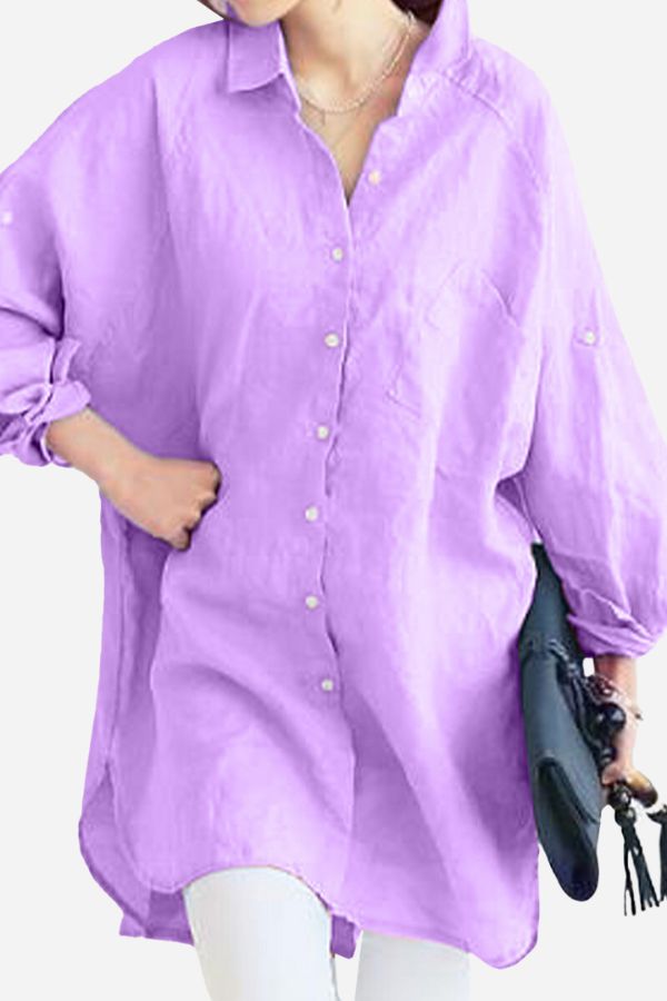 Mara™ | Oversized Linen Shirt