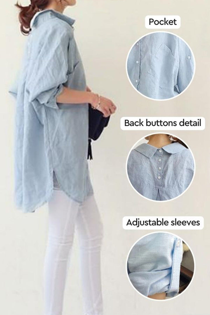 Mara™ | Oversized Linen Shirt