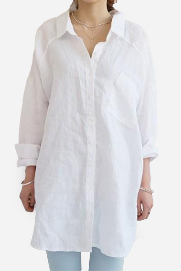 Mara™ | Oversized Linen Shirt