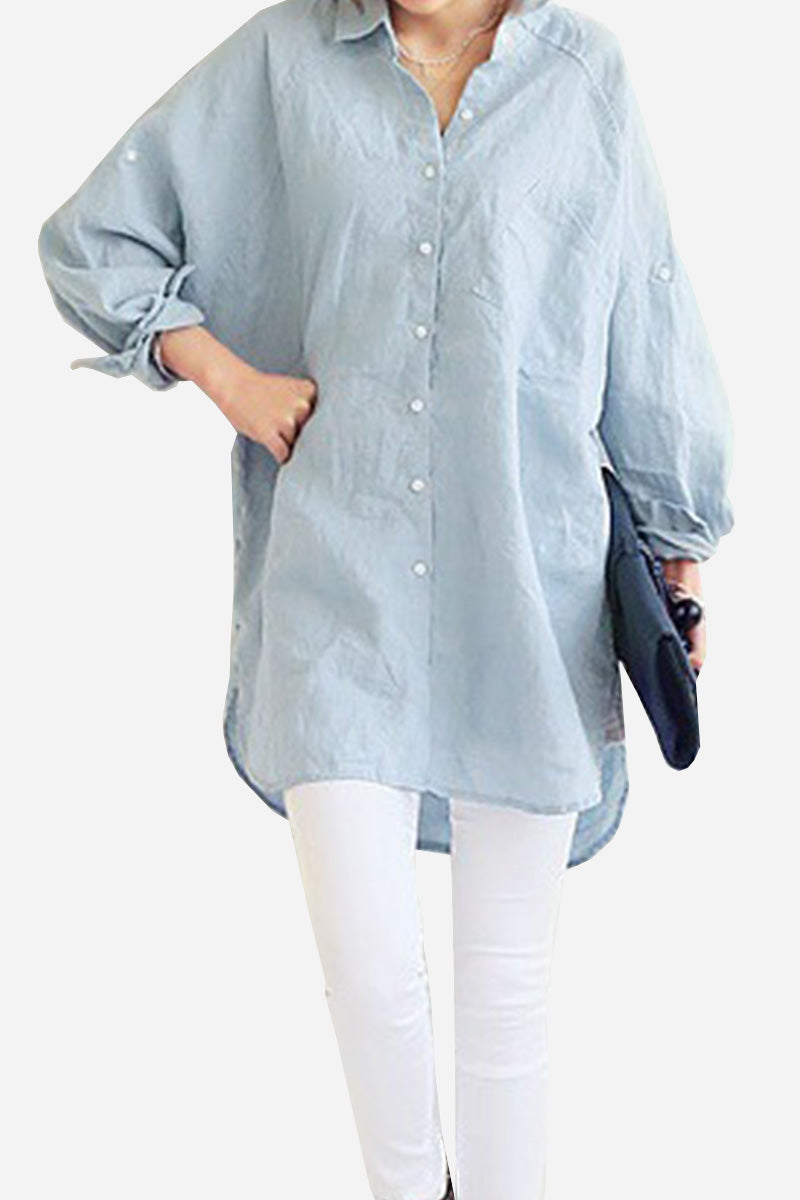 Mara™ | Oversized Linen Shirt