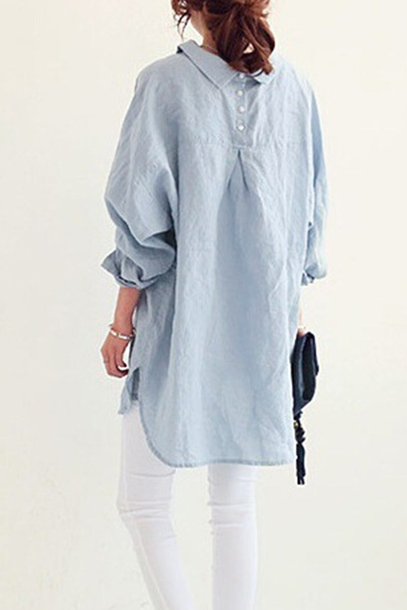 Mara™ | Oversized Linen Shirt