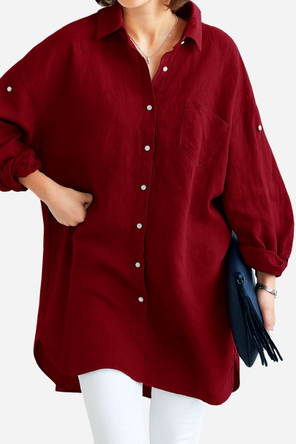 Mara™ | Oversized Linen Shirt