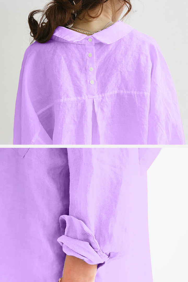 Mara™ | Oversized Linen Shirt