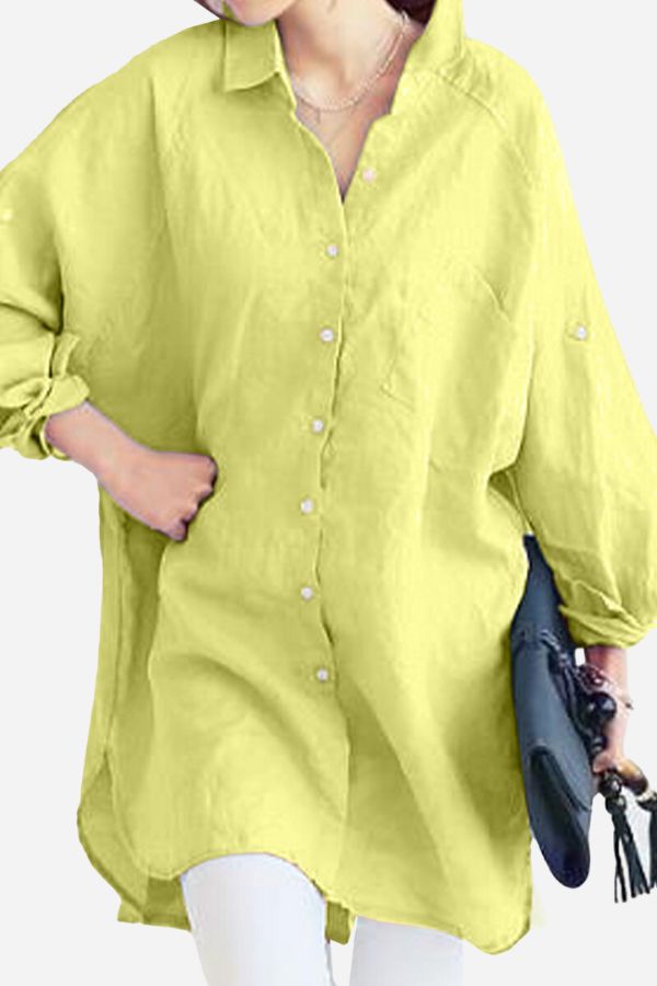 Mara™ | Oversized Linen Shirt