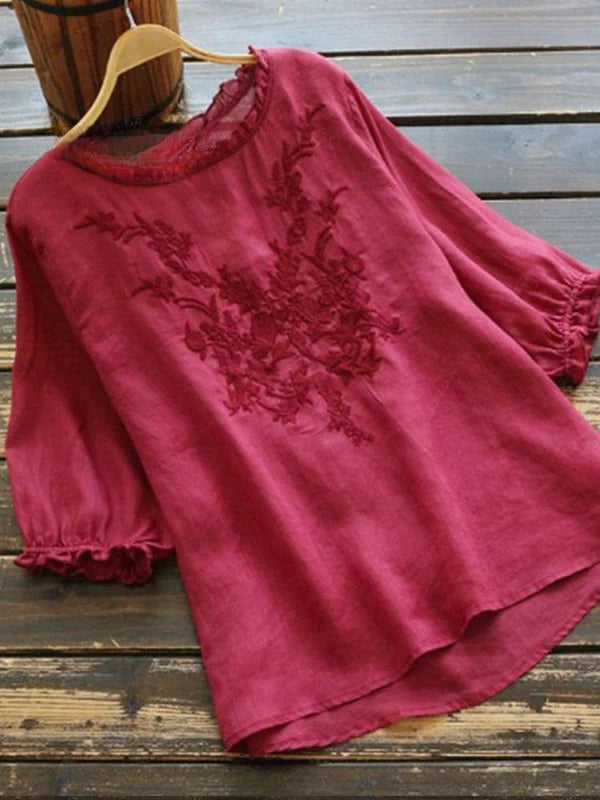 Embrovia™ | Embroidered Cotton Top