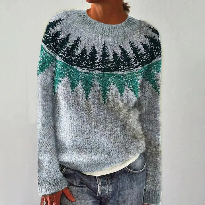Eimear™ | Cozy Yoke Knit Sweater