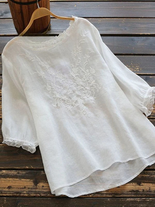 Embrovia™ | Embroidered Cotton Top