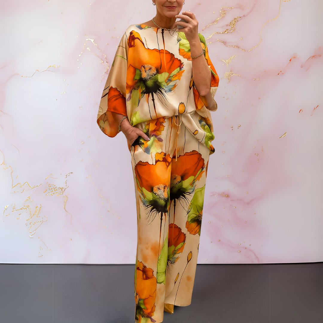 Moniera™ | Satin Two-Piece Women’s Set