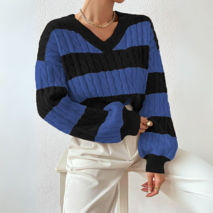 Morta™ | Comfy V-Neck Long Sleeve Sweater