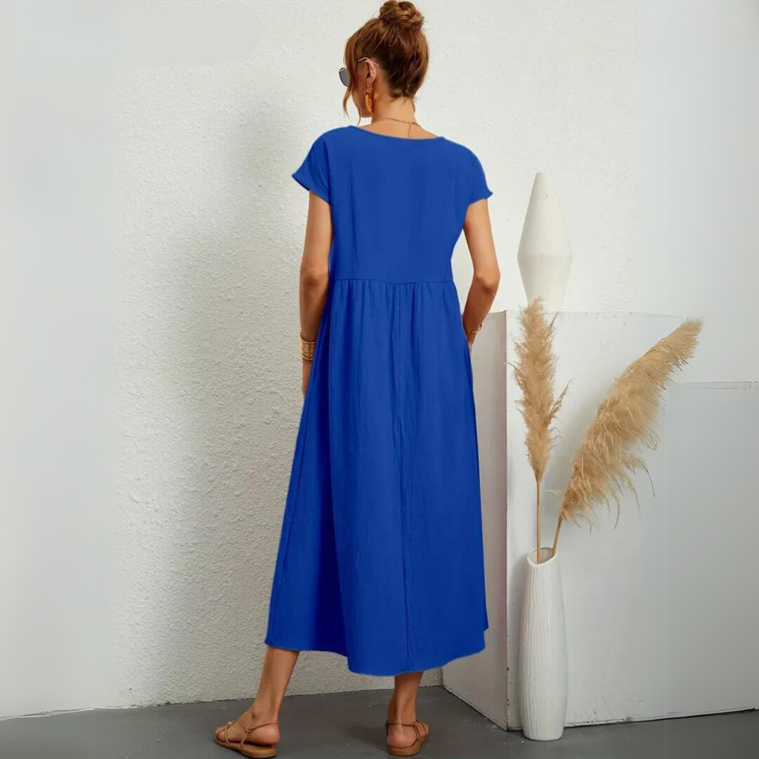 Miraelle™ | 100% Cotton Everyday Midi Dress
