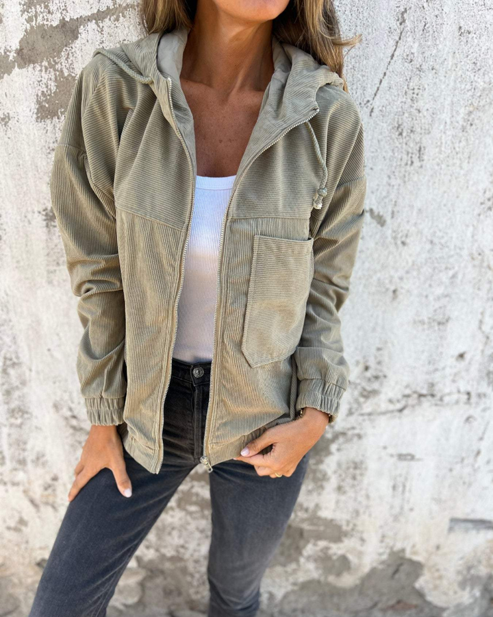 Lenira™ | Hooded Jacket with Zipper – (Effortless Warmth, Modern Style)
