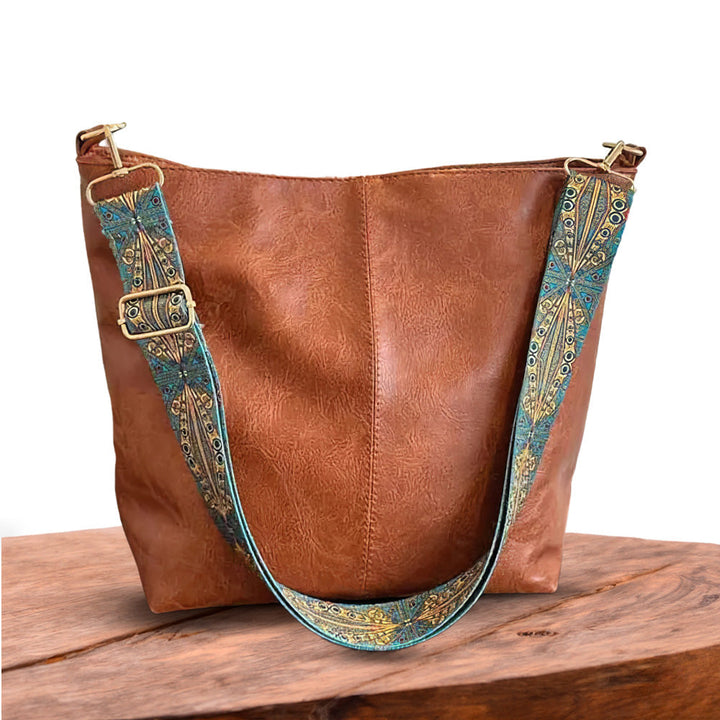 Chelyra™ | Vintage Leather Shoulder Bag – (Classic Elegance, Enduring Strength)