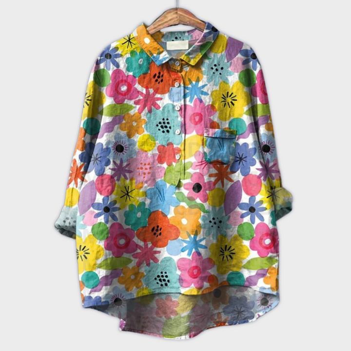 Magdeline™ | Handmade Floral Blouse