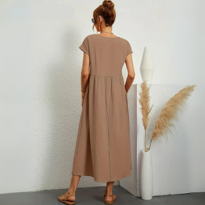 Miraelle™ | 100% Cotton Everyday Midi Dress