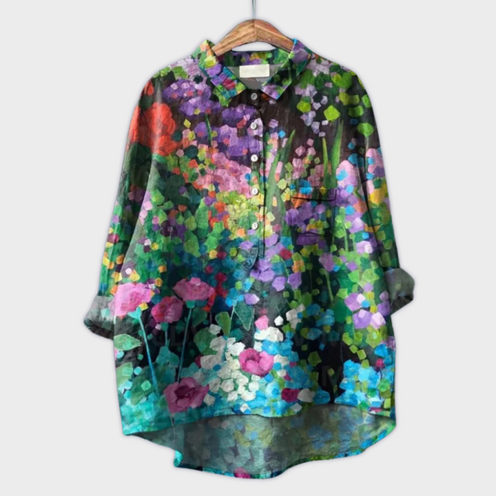 Magdeline™ | Handmade Floral Blouse